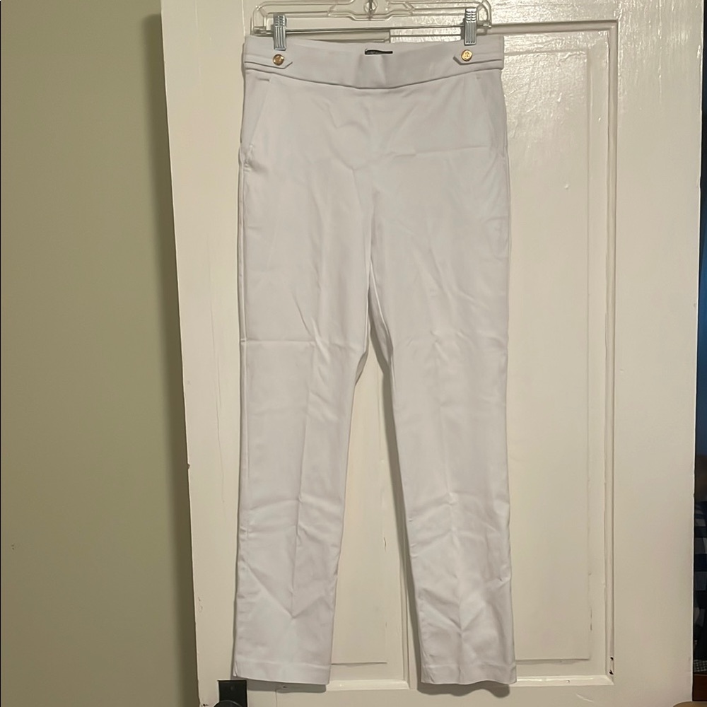 Elegant White Women's Stretch Pants Fundamental Things Size Medium